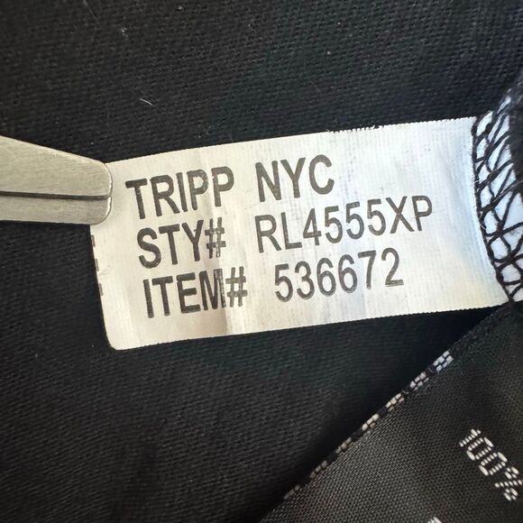 Tripp NYC Unisex XXL Full Zip Hoodie Sweatshirt Black Zipper Print Emo Punk - Picture 6 of 10